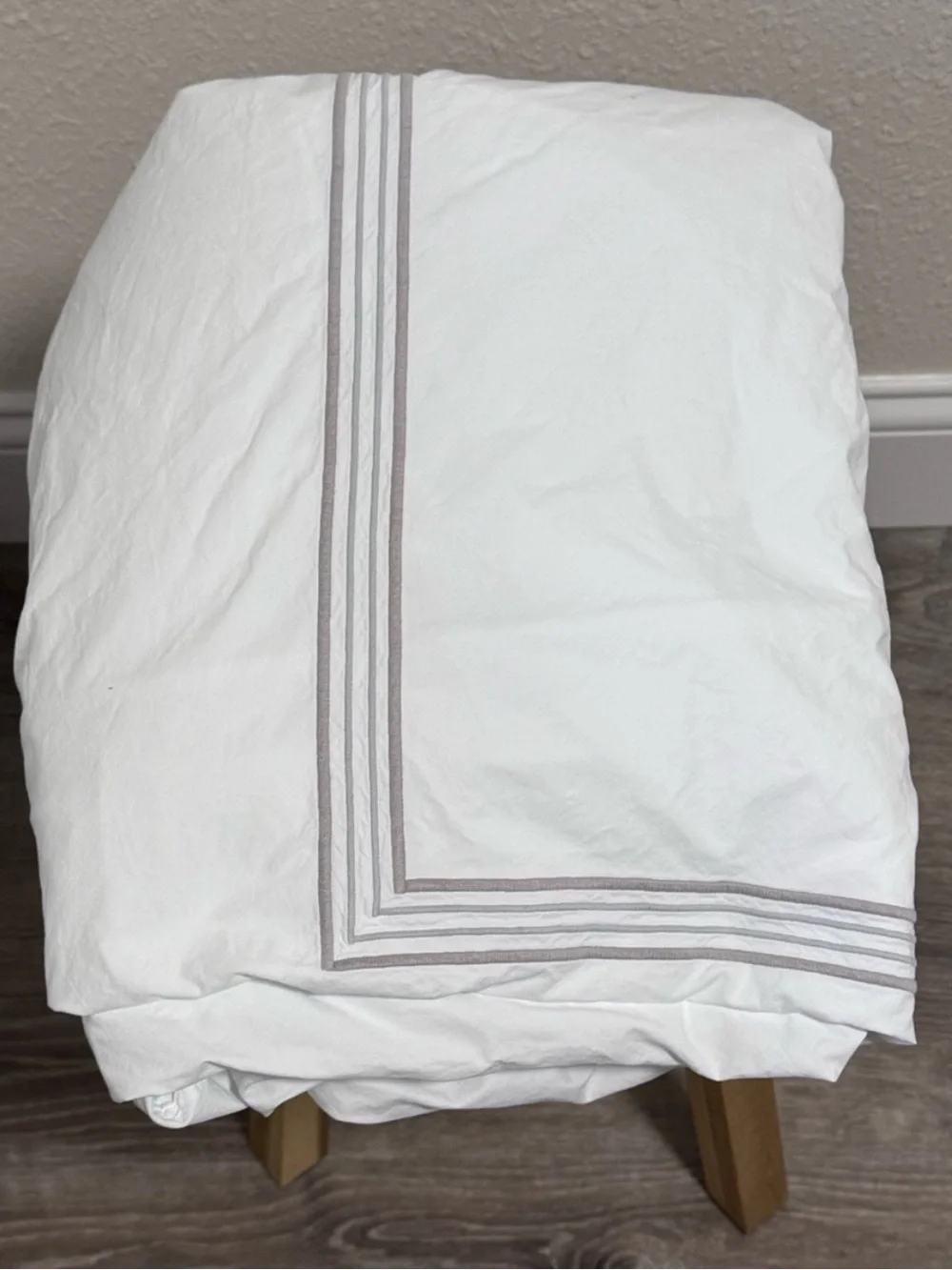 Dea Italian Luxury Linens Sinfonia Toscana Percale Duvet White Queen